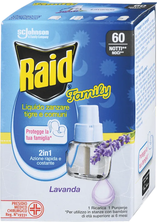 RAID dopuna za aparat protiv komaraca lavanda 36ml
