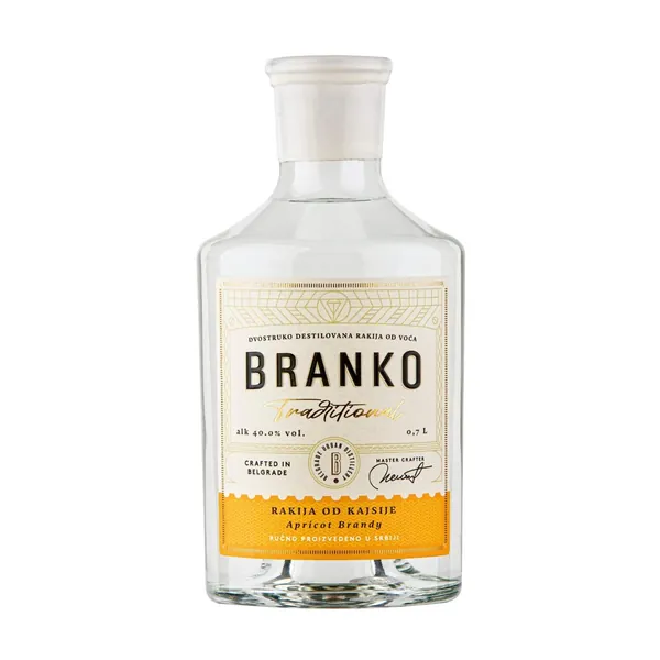 Rakija BRANKO traditional kajsija 0,7l