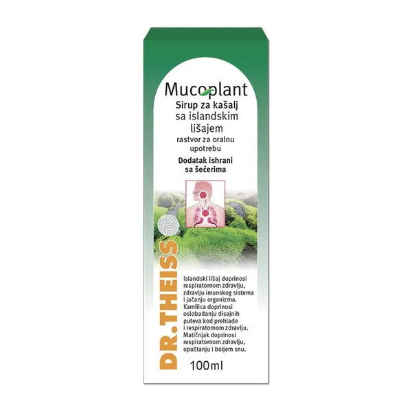 Respiratorni sistem DR.THEISS Dr Theiss Mucoplant sirup za kašalj sa islandskim lišajem 100ml