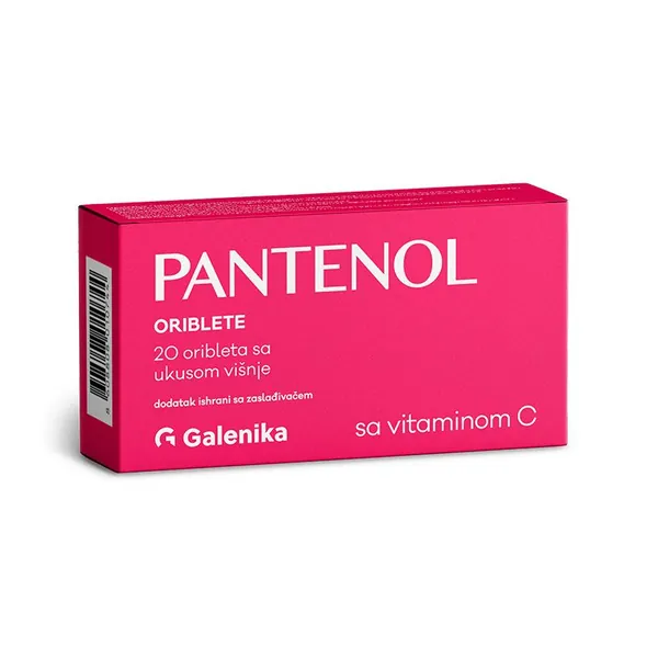 Respiratorni sistem GALENIKA A.D. BEOGRAD Pantenol oriblete visnja a20 Gal