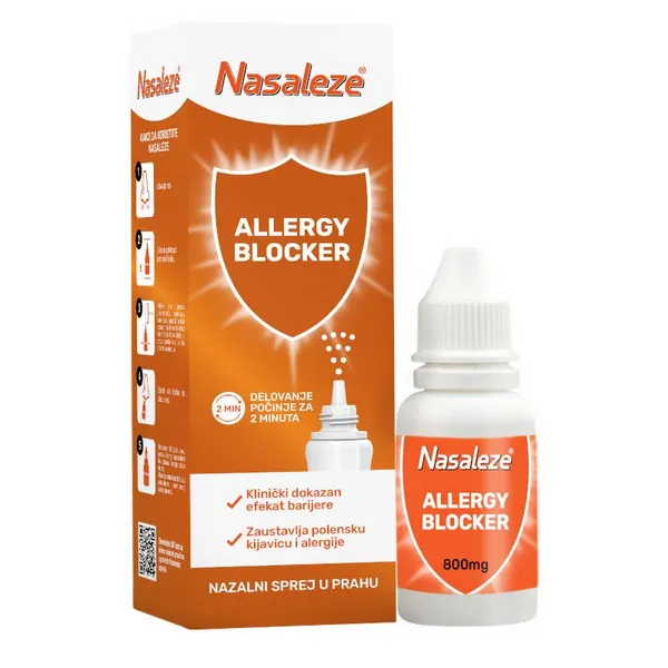 Respiratorni sistem NASALEZE Allergy Blocker sprej za nos u prahu 800mg
