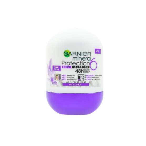 Roll-on GARNIER MINERAL Protection 6 Floral Fresh 50 ml