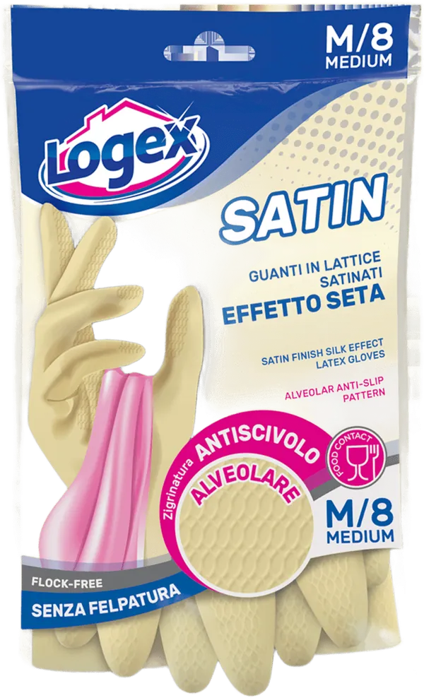 Rukavice LOGEX gumene (satenska postava) M