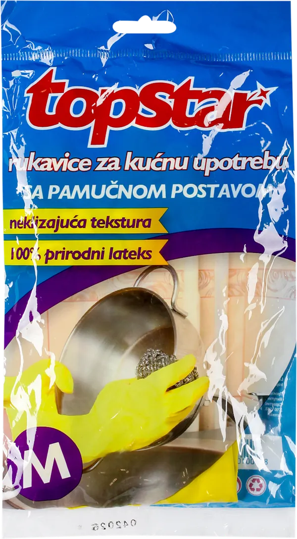 Rukavice TOP STAR gumene M