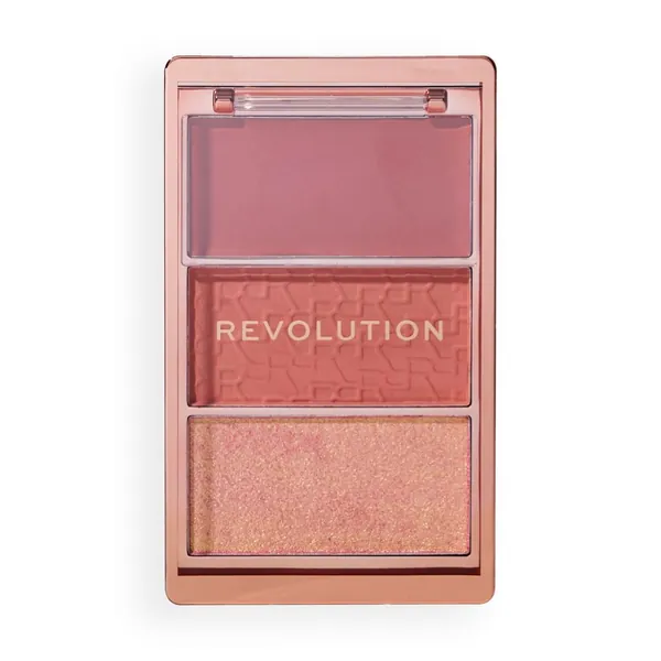 Rumenilo REVOLUTION MAKE UP Makeup Revolution paleta rumenila Blush Icon Aura Points Rose 9,8g