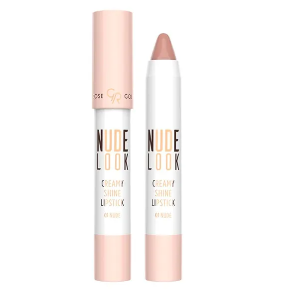 Ruž za usne GOLDEN ROSE Nude look creamy shine lipstick 01 Nude