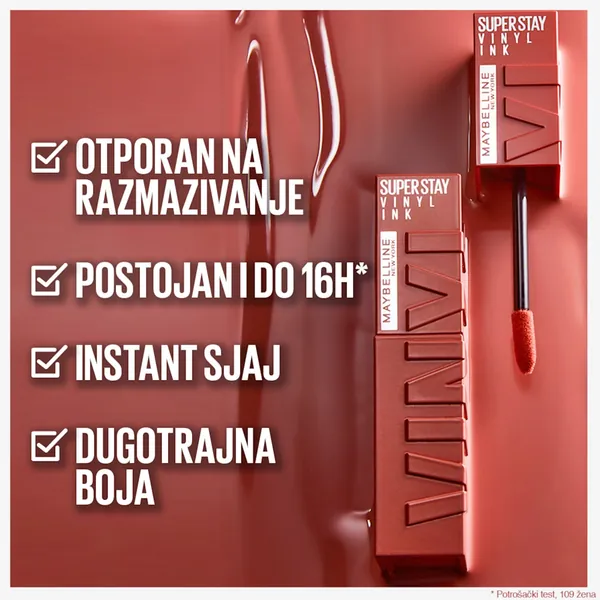 Ruž za usne MAYBELLINE Superstay vinyl ink tečni 00 charmed