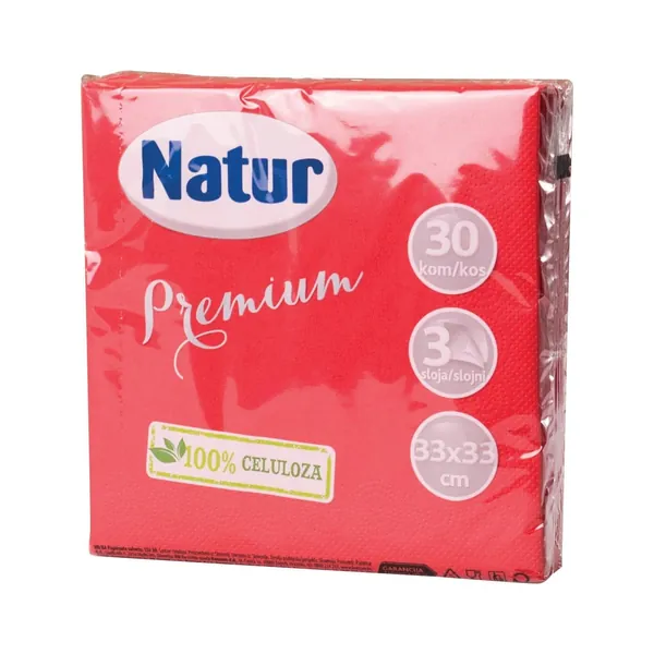 Salvete NATUR Premium crvene 3sloja 30kom