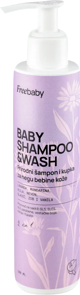 Šampon i kupka 2u1 FREE BABY 200ml