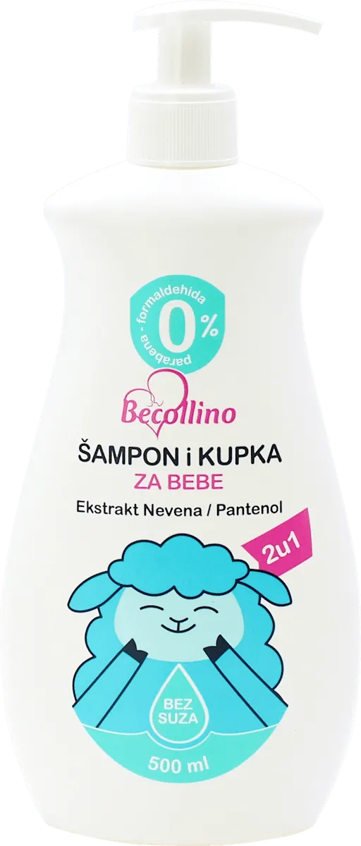 Šampon i kupka BECOLLINO 2u1 500ml