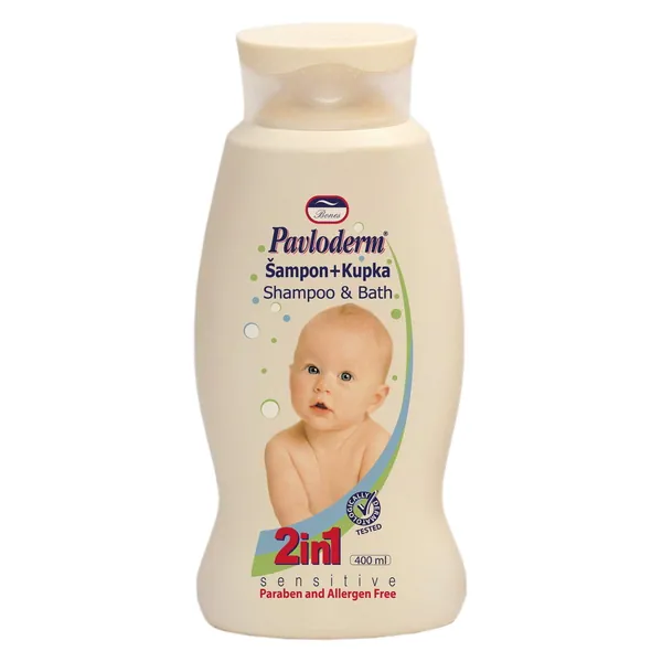 Šampon i kupka PAVLODERM baby 2u1 400ml