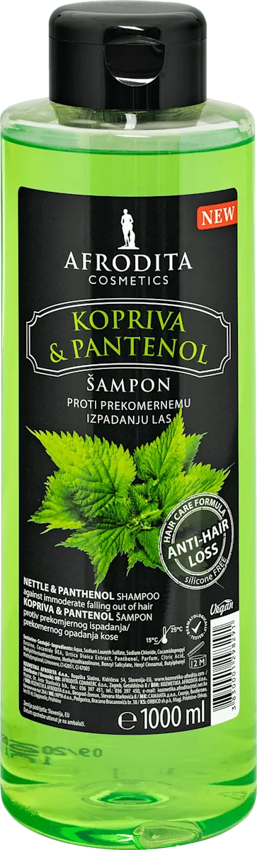 Šampon za kosu AFRODITA kopriva&pantenol 1l