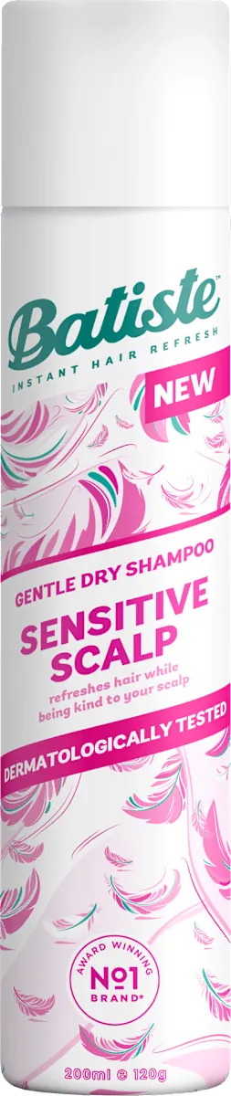 Šampon za kosu BATISTE sprej za suvo pranje kose senzitiv blagi miris 200ML