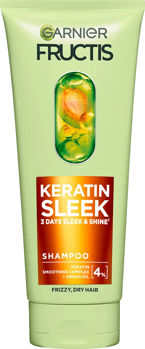 Šampon za kosu GARNIER FRUCTIS Keratin Sleek za nezaglađenu, suvu kosu 200ml