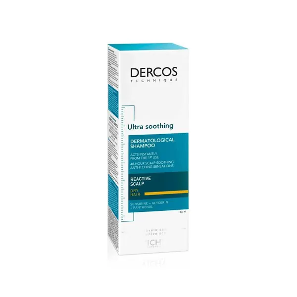 Šampon za kosu VICHY Dercos Izuzetno smirujući za osetljivo vlasište, suva kosa, 200 ml