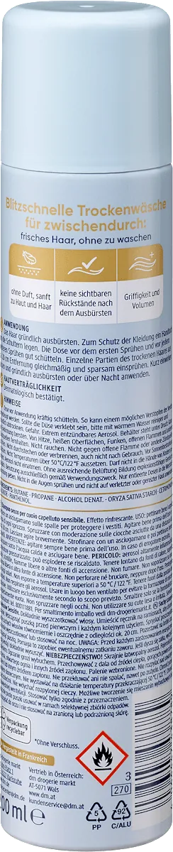 Šampon za suvo pranje kose BALEA Sensitive 200ml
