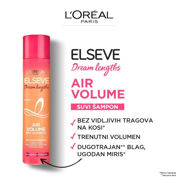 Šampon za suvo pranje kose L'OREAL ELSEVE dream long 200ml