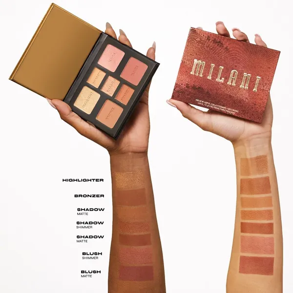 Senka za oči MILANI All inclusive palette multi paleta za oči i lice medium to deep