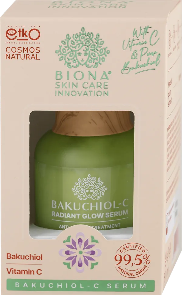 Serum za lice BIONA bakuchiol c radiant glow, 50 ml