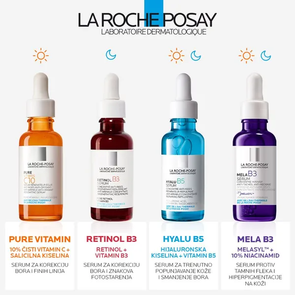 Serumi za lice LA ROCHE POSAY retinol b3 serum protiv izraženih bora i neujednačenog tena, 30 ml