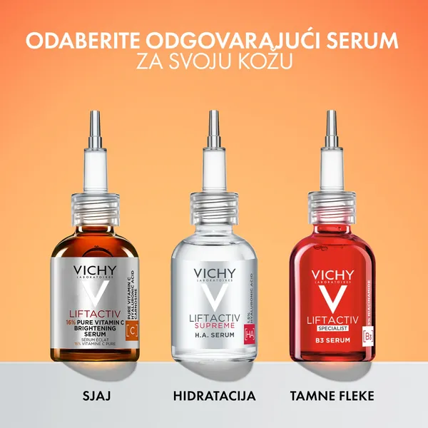 Serumi za lice VICHY liftactiv Vitamin C Serum za blistaviju kožu sa 16 % čistog vitamina C, 20ml