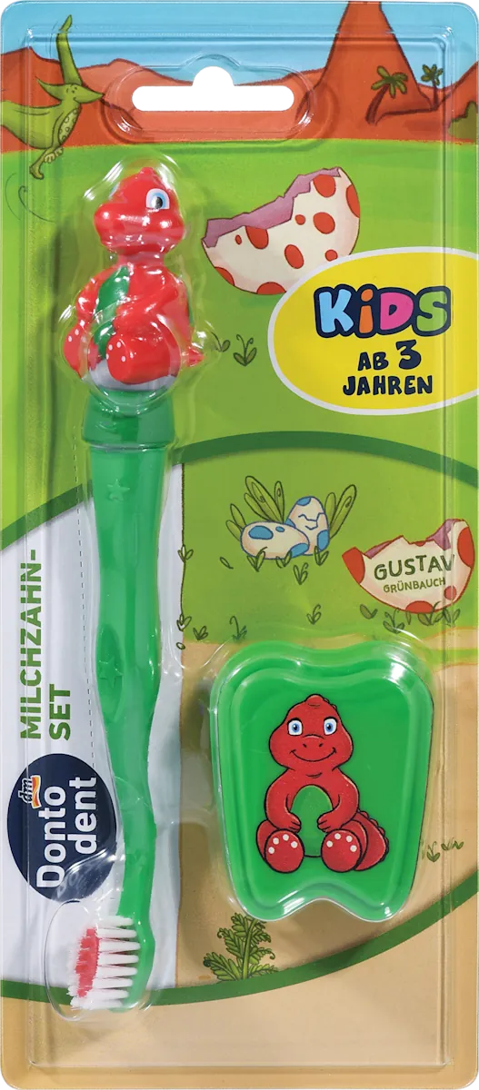 Set za mlečne zube DONTODENT Kids dvodelni 3g