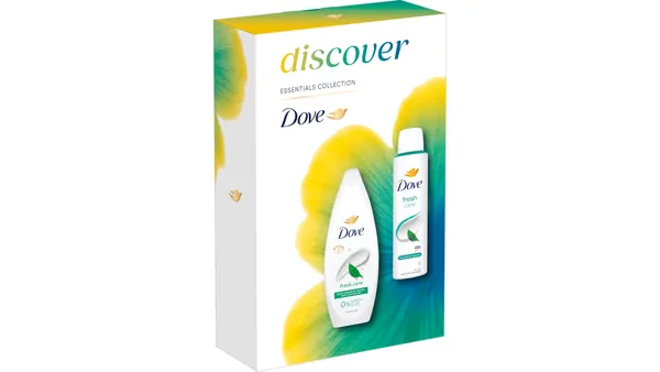 Setovi za negu tela DOVE Discover fresh (gel za tuširanje i dezodorans)