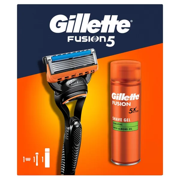 Setovi za negu tela GILLETTE Fusion5 poklon set (aparat za brijanje+pena)