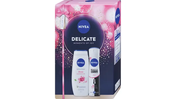 Setovi za negu tela NIVEA Delicate care xmas (gel za tuširanje i dezodorans)