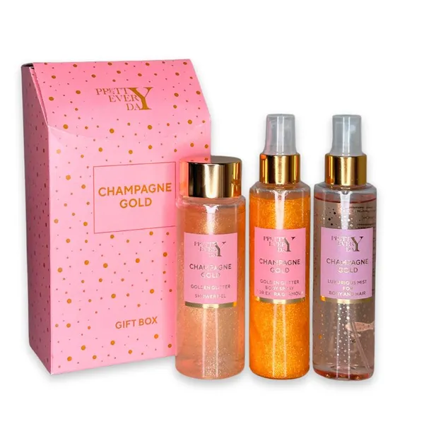 Setovi za negu tela PRETTY EVERY DAY Champagne Gold poklon set