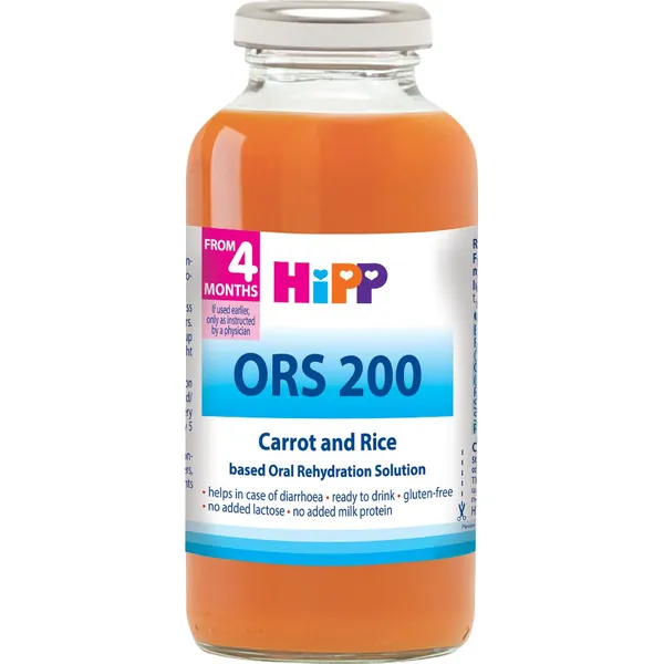 Sokovi za decu HIPP ORS 200 šargarepa i pirinač 200ml 4M+