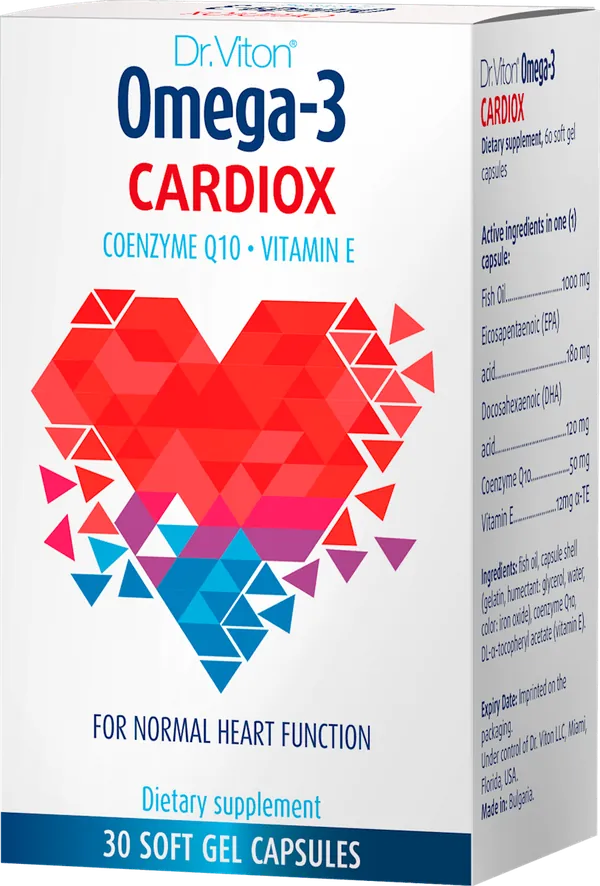 Srce, krvni sudovi i cirkulacija DR VITON Omega-3 Cardiox, 30 kapsula