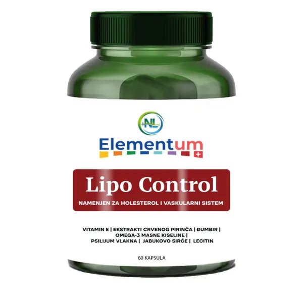 Srce, krvni sudovi i cirkulacija PLUS NATURALLAB Elementum lipo control T 60 caps