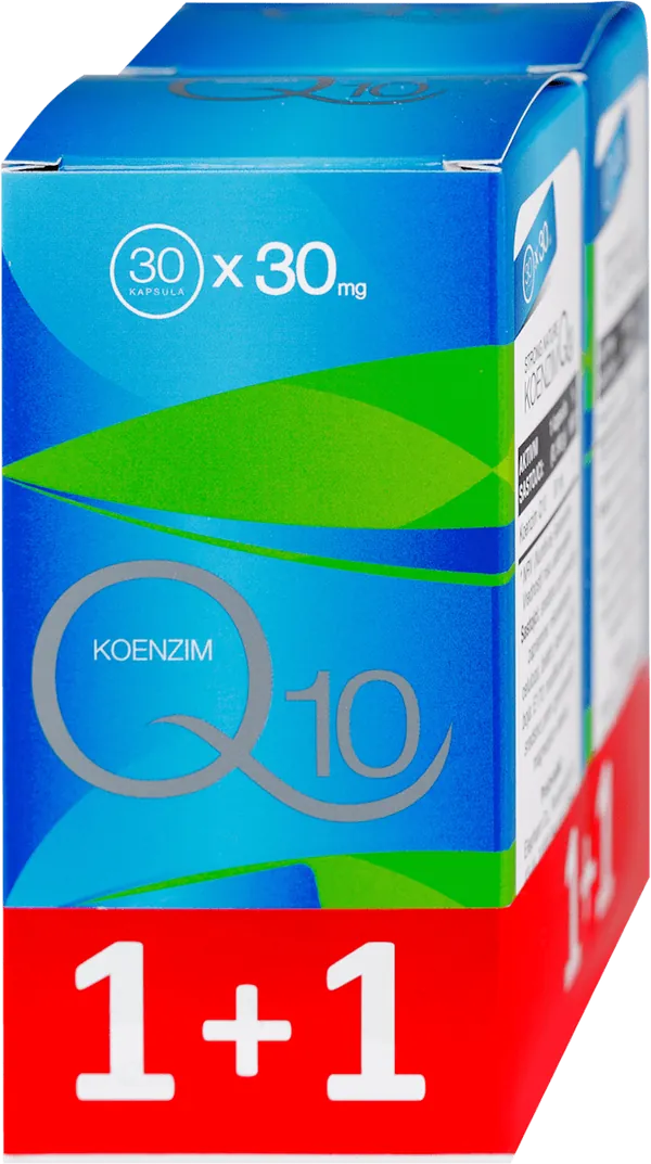 Srce, krvni sudovi i cirkulacija STRONG NATURE Paket Koenzim Q 10 30 mg, 30 kapsula, 1+1