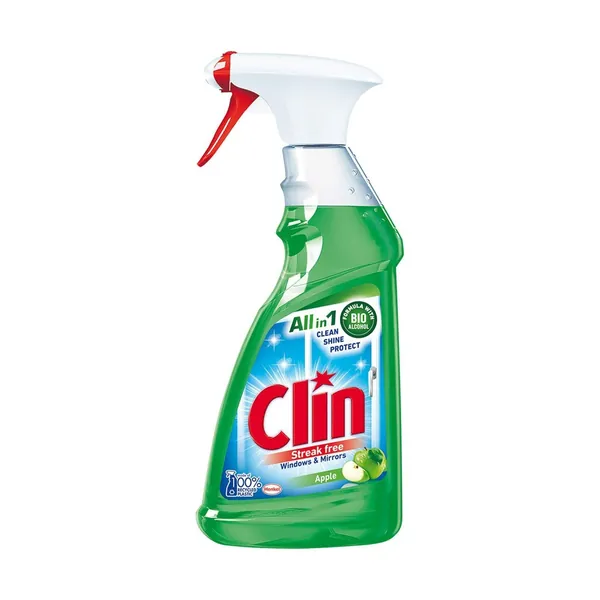 Sred.za čišć.prozora CLIN Glass jabuka sa pumpicom 500ml