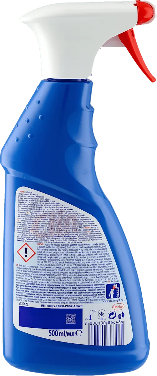 Sred.za čišć.prozora CLIN Glass Multishine sa pumpicom 500ml