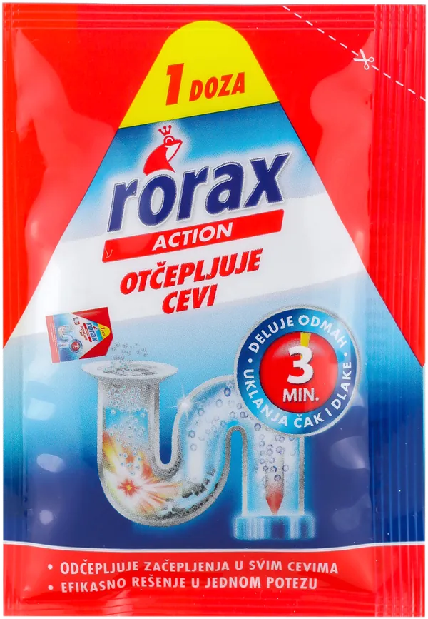 Sred.za otpušavanje cevi RORAX POWER granule 60g