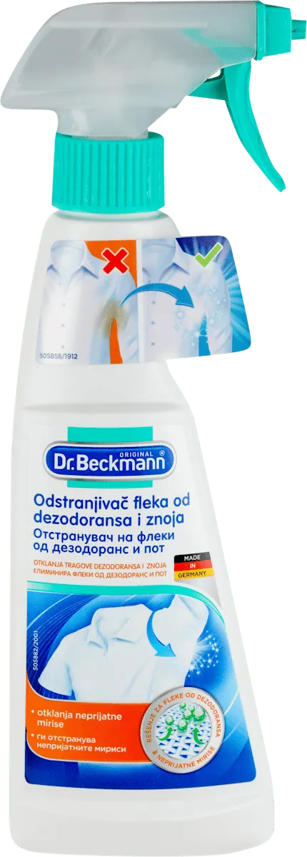 Sredstvo za odstranjivanje fleka DR.BECKMANN fleka od dezodoransa i znoja 250ml