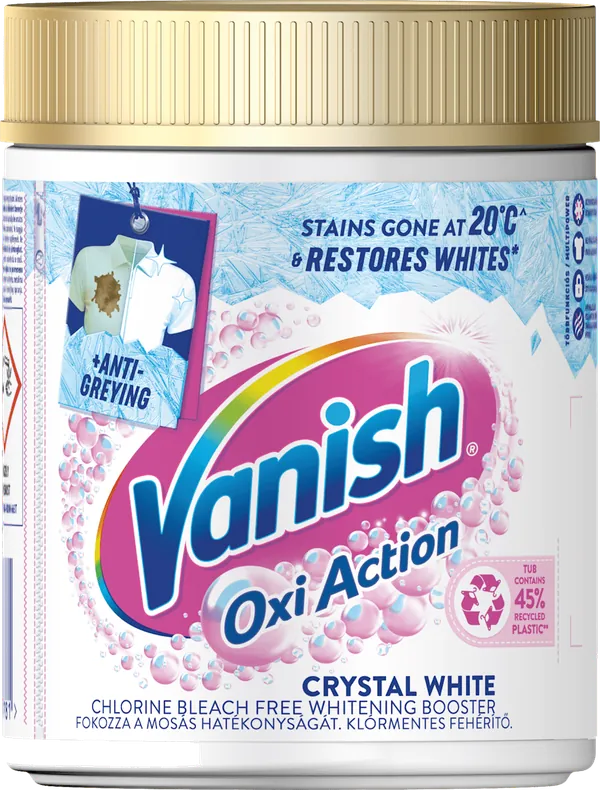 Sredstvo za odstranjivanje fleka VANISH White oxi action 470g