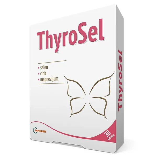 Štitna žlezda INPHARM DIET ThyroSel kapsule, 30kom