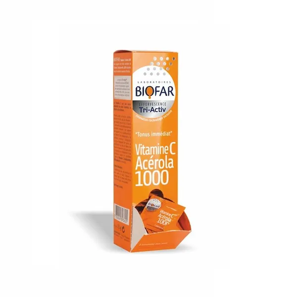 Šumeći vitamini i minerali BIOFAR vitamin C Acerola 1000
