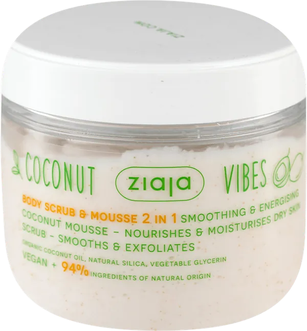 Sve za tuširanje ZIAJA coconut vibes piling i pena za telo 2 u 1 270ml