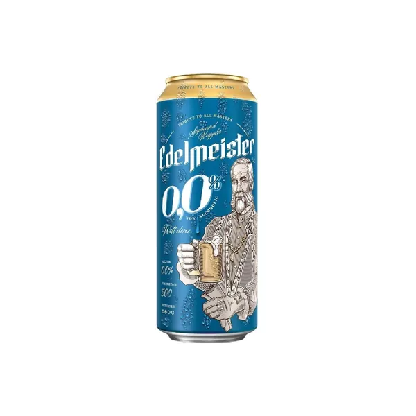 Svetlo pivo EDELMEISTER 0% 0,5l