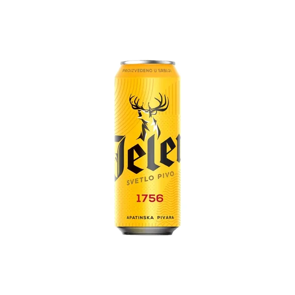 Svetlo pivo JELEN limenka 0,5l