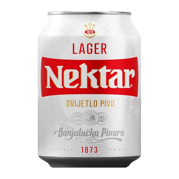 Svetlo pivo NEKTAR limenka 0,33l