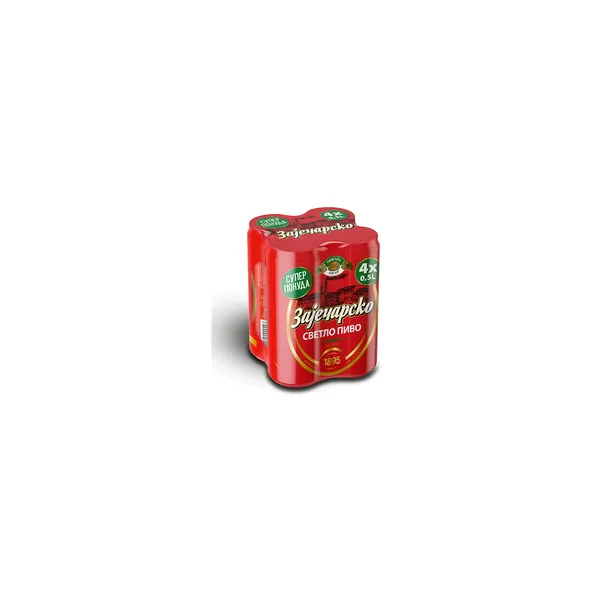 Svetlo pivo ZAJEČARSKO 4x 0,5l multipack