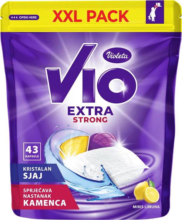 Tablete VIOLETA Extra strong limun 43kom