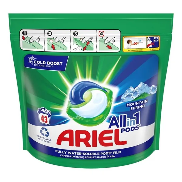 Tablete za pranje veša ARIEL PODS Mountain spring 43kom