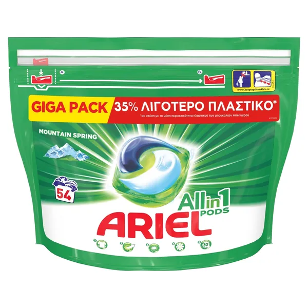 Tablete za pranje veša ARIEL PODS Mountain spring 54kom