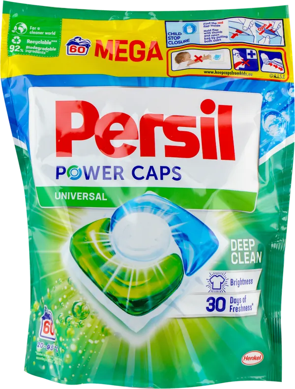 Tablete za pranje veša PERSIL Power caps universal mega 60kom